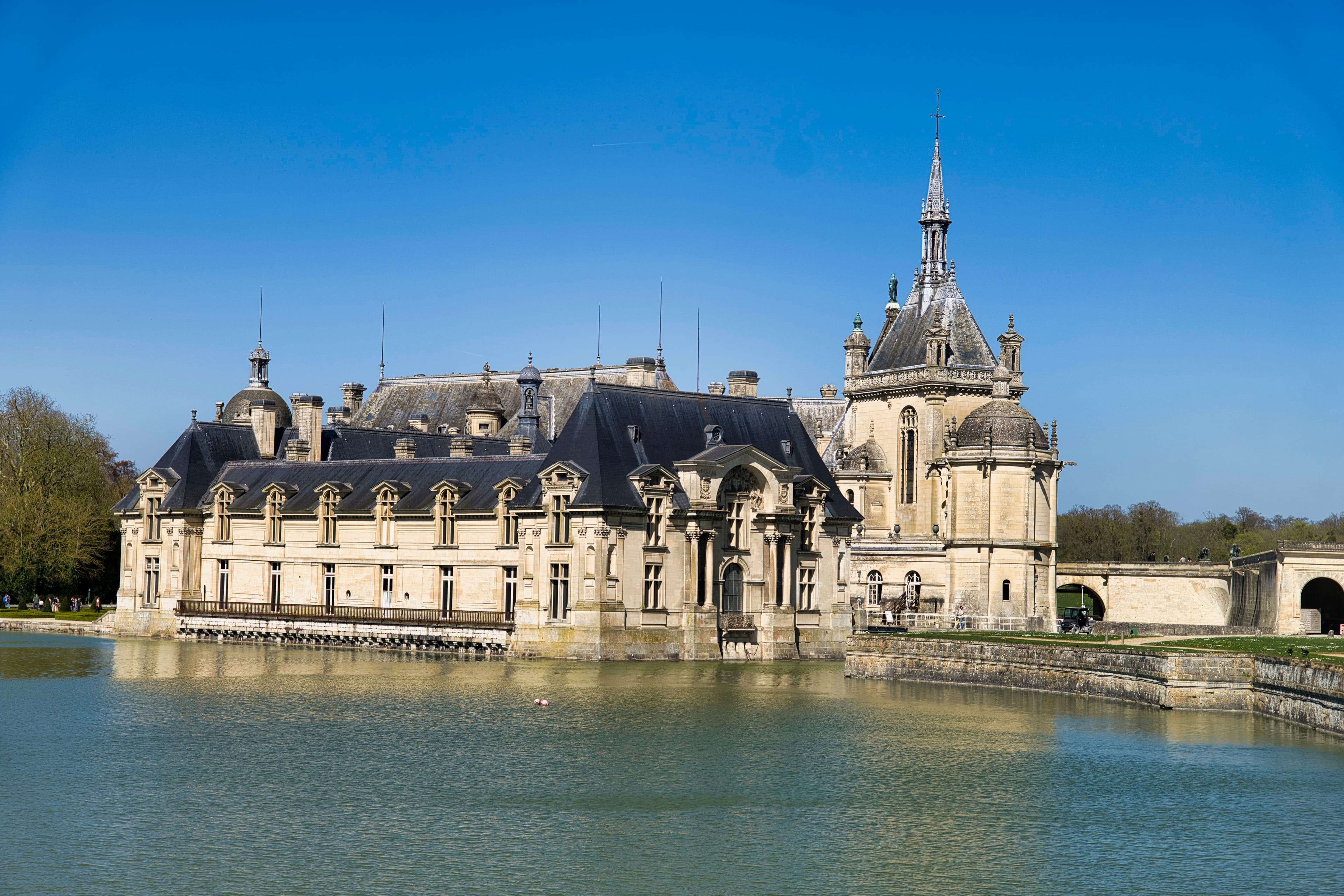 Le Château de Chantilly, en Île-de-France.